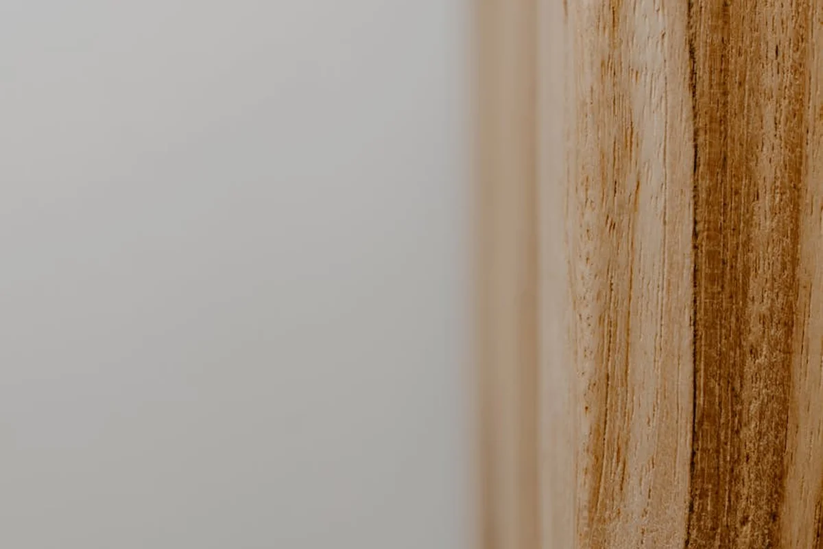 Close-up of wood grain showing pores against a pale background