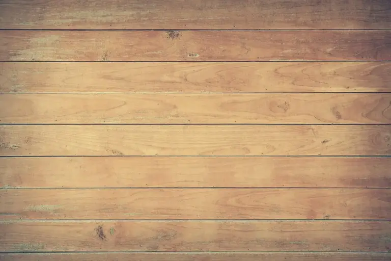 Horizontal wooden planks with natural grain and warm tones